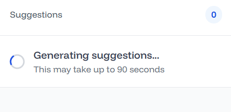 AI-generated A/B test suggestions with impact labels